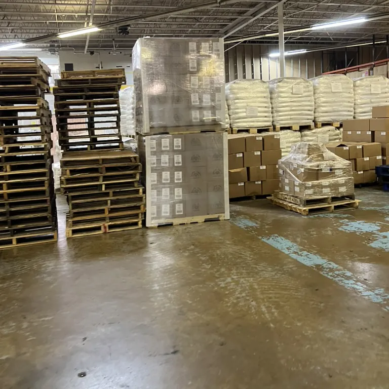 Inventory stored on pallets