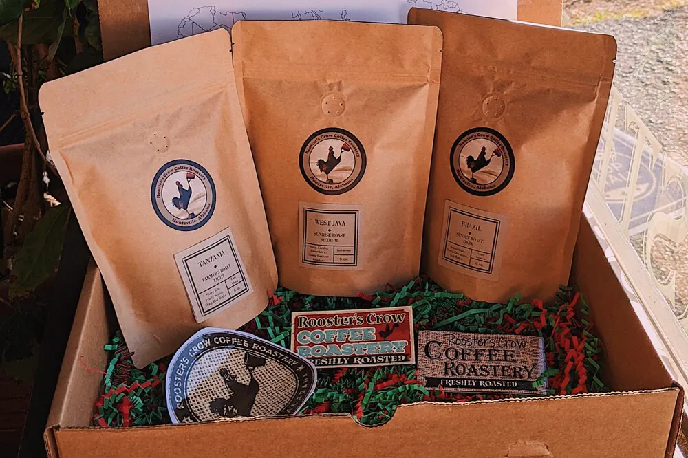 A subscription box packed for a client